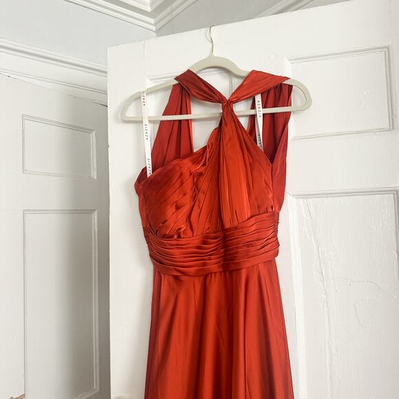Azazie Paprika One Shoulder Dress - Picture 10 of 16